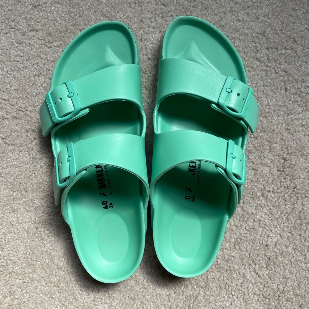 Limited edition bold jade Birkenstock
